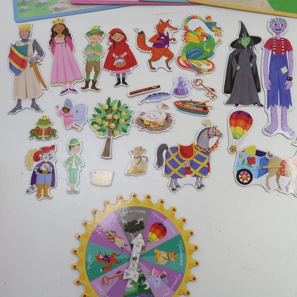 Eeboo Fairytale Spinner‎ Game Create Your Own Story 2-4 Players 2009 Complete